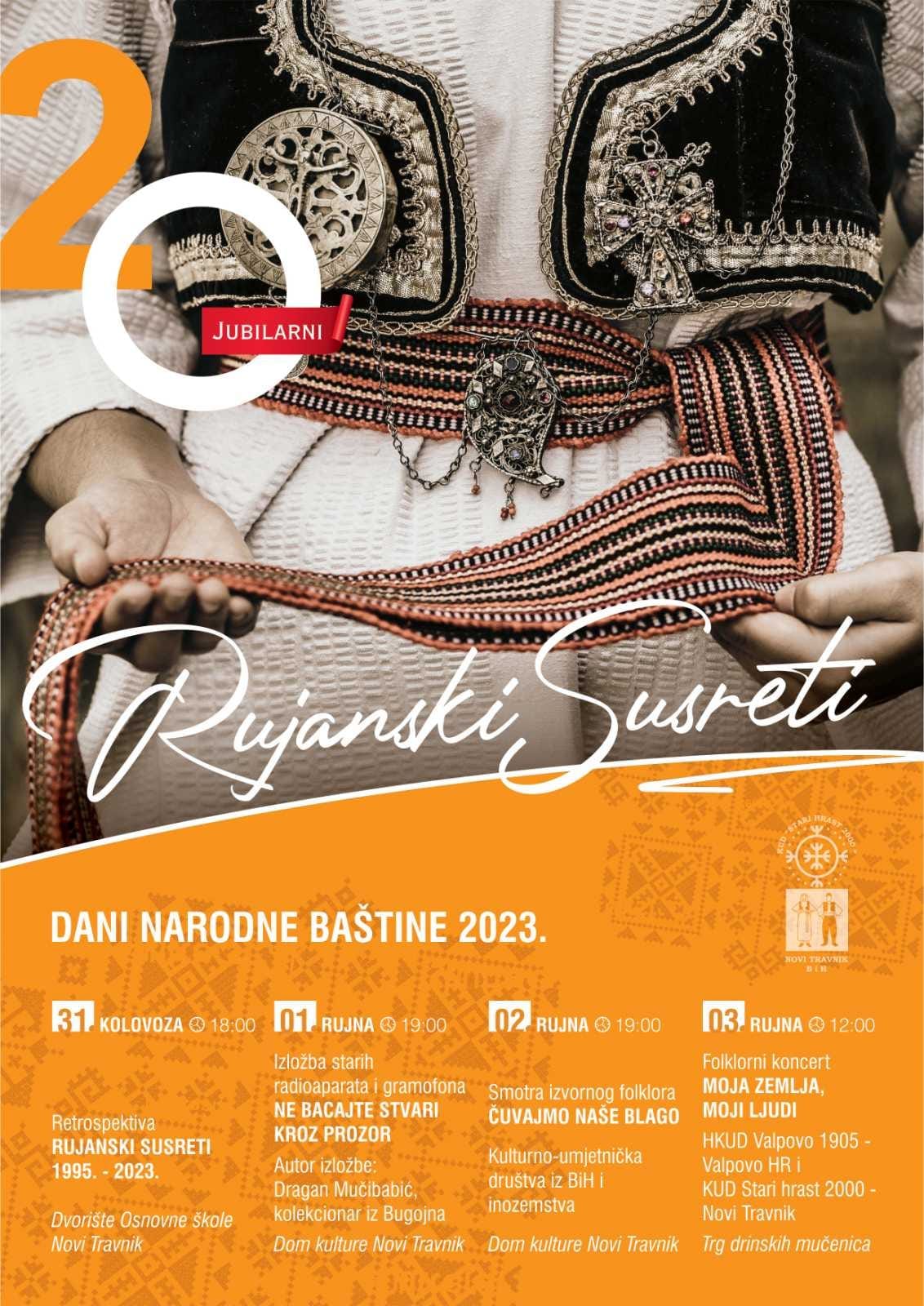 Uskoro 20. jubilarni Rujanski susreti!