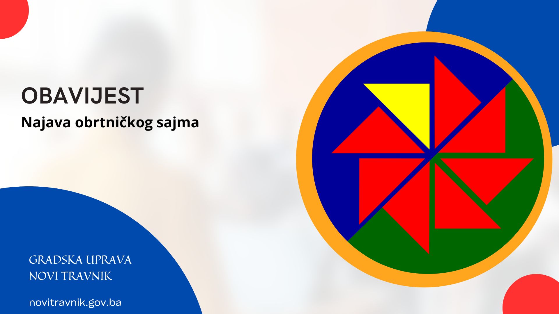 Obavijest za obrtnike: Najava obrtničkog sajma