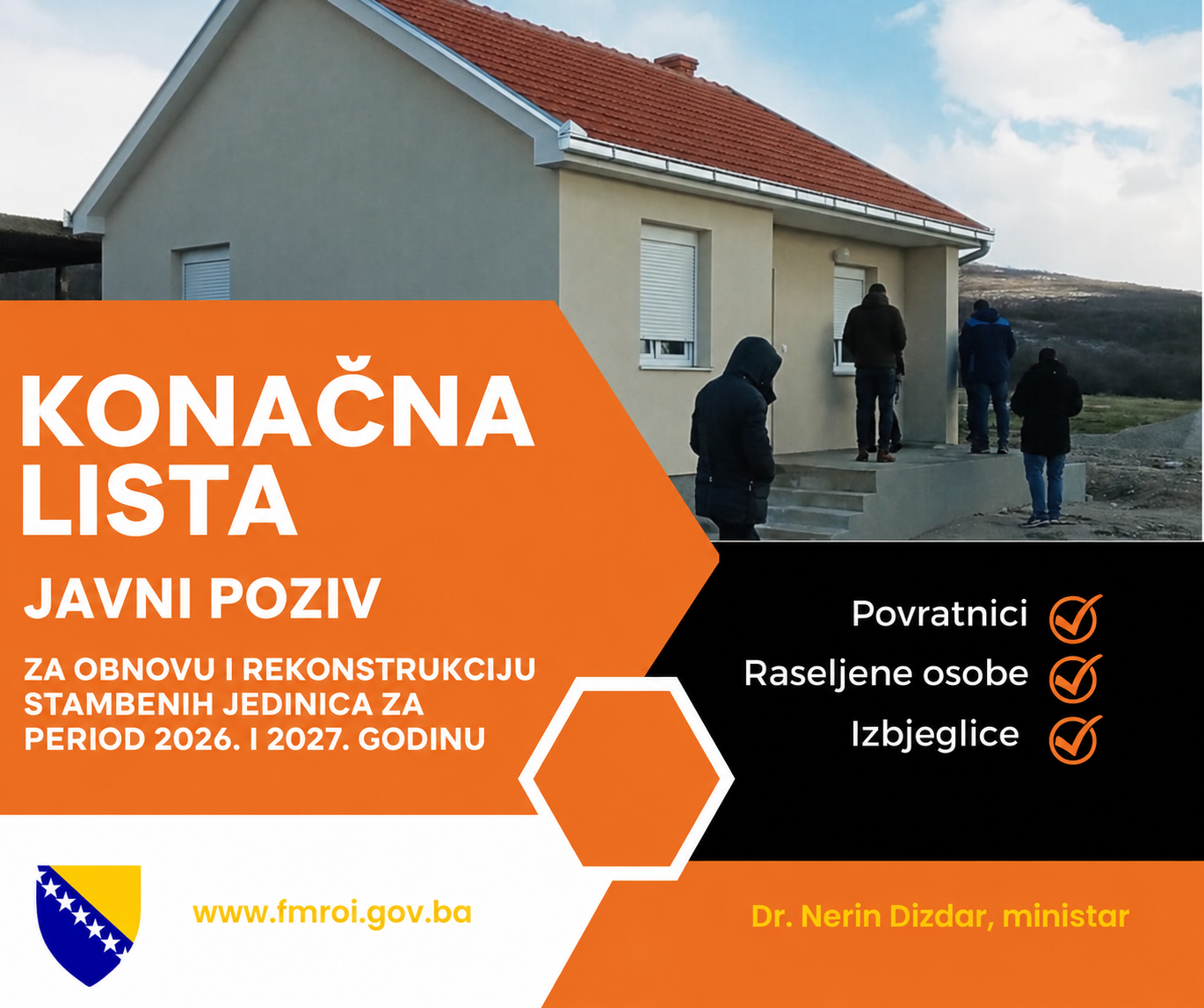 FMROI: Konačna rang lista potencijalnih korisnika pomoći za grad Novi Travnik