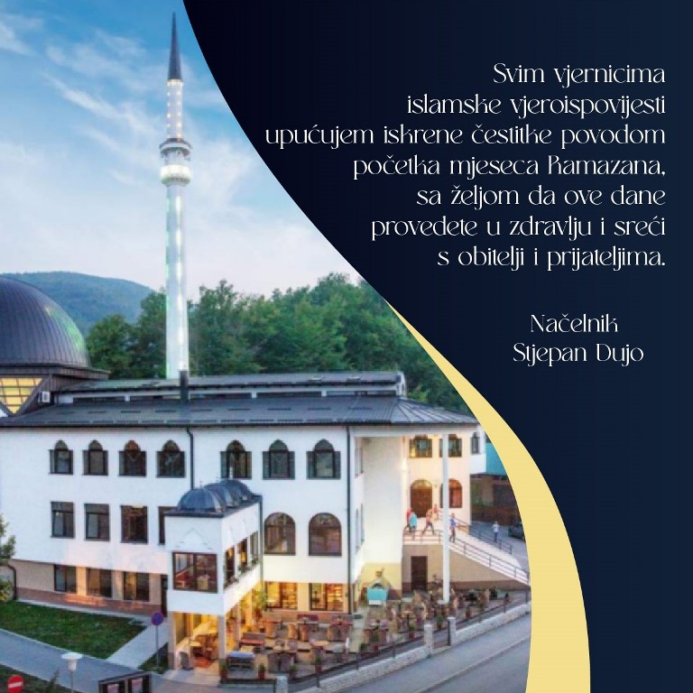 Čestitka Načelnika Općine u povodu početka mjeseca Ramazana