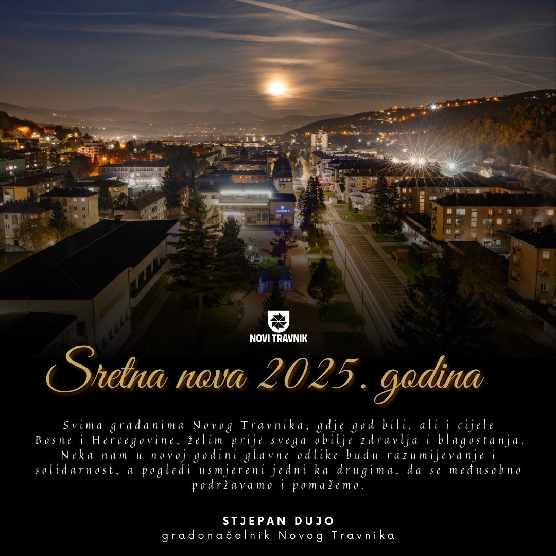 Novogodišnja čestitka gradonačelnika Stjepana Duje 