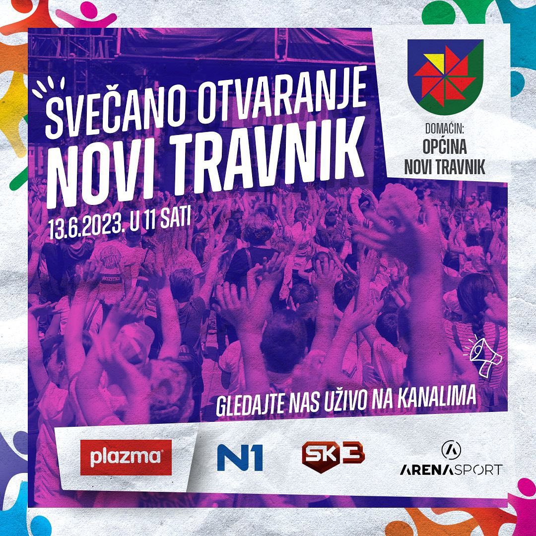 Danas Svečano otvorenje 13. Plazma Sportskih igara mladih u Novom Travniku